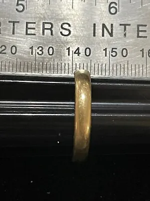 Vintage 14K Yellow Gold Signed Art Carved Wedding Band Ring Size  10.75 • $155