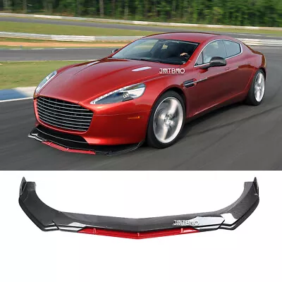 For Aston Martin Rapide Car Front Bumper Chin Lip Spoiler Splitters Carbon Fiber • $84.76