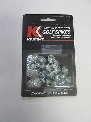 BRAND NEW Knight  Lady Steel Golf Shoes Replacement Spikes 24 Spikes Vintage • $6