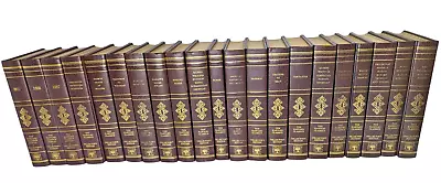 Lot Of 21 Harvard Classics Collector's Edition 1980 Gilt Maroon Library Decor • $99.95