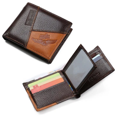 $11.80 • Buy 1pc Bifold Short Men Flip Wallet Purse Card Cases Money Clips With Zipper Pocket