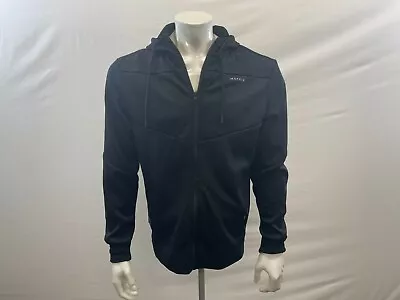 Matrix Men's Full Zip Hoodie Size Medium Black Long Sleeve Polyester Jacket • $7.99