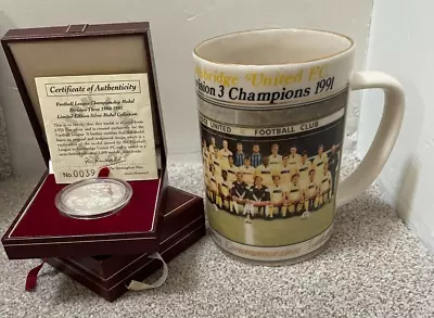 Cambridge Utd 1990-1991 League Division 3 Winners Limited Edition Silver Medal • £475