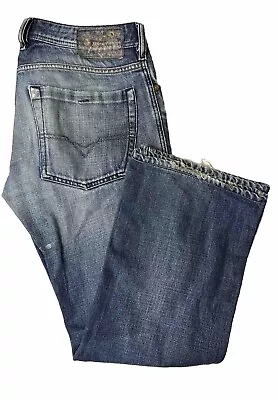 Diesel Zathan Men 32X28 Bootcut Denim Jeans Blue 100% Cotton  • $39