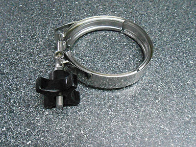 $9.99 • Buy One (1) Sani-tech 3-1/4  V-insert Quick Connect Stainless Steel Clamp With Knob