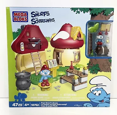 Mega Bloks Peyo The Smurfs Papa Smurf’s House 10752 - New/Sealed • $60