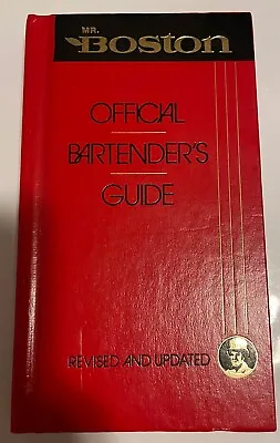 Mr. Boston Official Bartender's Guide (1988) 63rd Ed. Revised/Updated Hardcover • $9.99