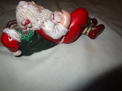 Vintage Musical Light Flashing Snoring Santa Father Christmas • £8.99