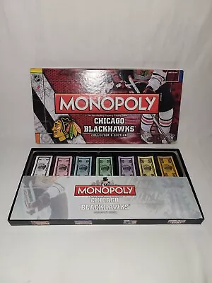 Monopoly Chicago Blackhawks Collector's Edition 2010 NHL Game COMPLETE  • $32.19