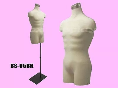 Male Mannequin Manequin Manikin Dress Form #33Mleg01+BS-05BK • $94