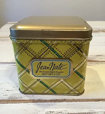 Vintage Jean Nate Perfumed Bath Powder  Empty Tin 4 Oz • $12