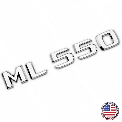 Benz ML 550 AMG Letter Emblem Trunk Logo Nameplate Badge Decorate Sport Chrome • $15.99