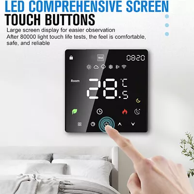 Underfloor Heating Thermostat Room Controller Floor Sensor Touchscreen Digital  • £16.99