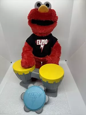 Hasbro Elmo 2010 Sesame Street Let's Rock! Singing 15” Works Great! See *VIDEO* • $24.99