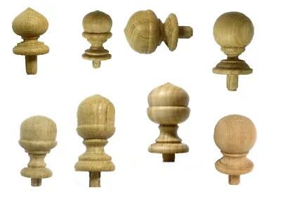 Wood Furniture Finials Unfinished Post Clock Cap Craft Newel Small • $4.90