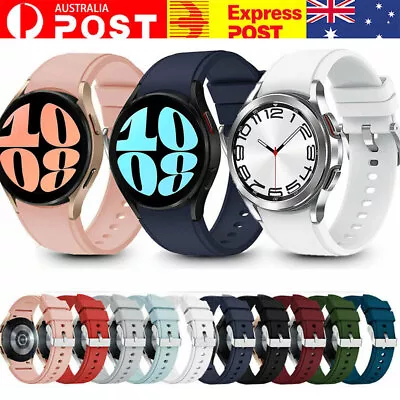 Samsung Galaxy Watch 6 5 4 Classic 43 47 40 44mm Silicone Replace Band Strap Au • $4.99