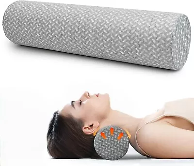 Cervical Neck Roll Foam Pillow Round Neck Support For Sleeping Bolster With • $14.99