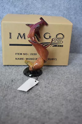 New Imago Mill Creek Mono Kihikihi Sculpture Hammerhead Shark Red Ruby Free Ship • $19.99