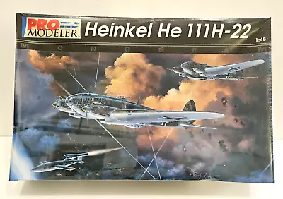 1/48 Revell Monogram Pro Modeler Heinkel He 111h-22 #5926 New Airplane Model Kit • $54.99