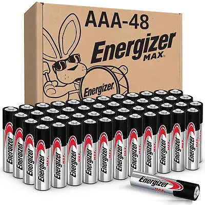 Energizer MAX AAA Batteries (48 Pack) Triple A Alkaline Batteries • $29.98