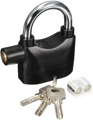 Motion Sensor Alarm Padlock Shed Garage Alarmed Heavy Duty Wireless Siren Lock • £5.95