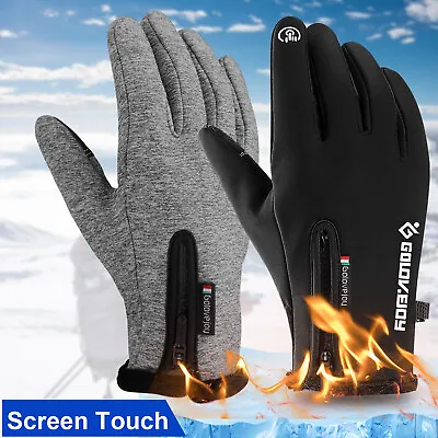 -10℃ Waterproof Winter Warm Ski Gloves Thermal Touch Screen Motorcycle Snow Men • $11.99