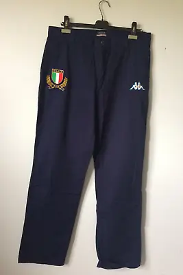 Vintage KAPPA ITALIA F.I.R. Rugby Cotton Pants Xxl 37x34 • $50.34