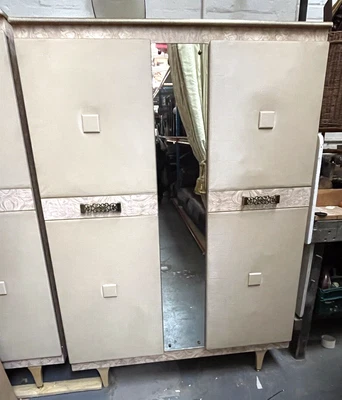 £95 • Buy Stonehill Furniture Vintage 1960s Wardrobe With Mirror, 1730mm X 1210mm X 560mm