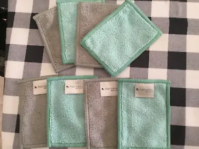 Norwex Face Cloth W/baclock 4 -sample Size - 2 Blue Green 2 Graphite Gray • $11.99