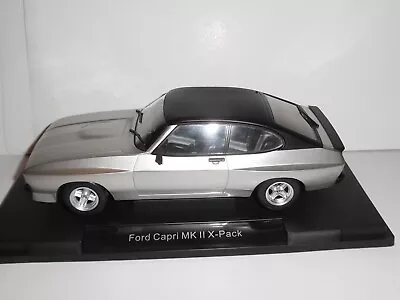 MCG  18349  MCG 1:18 Scale Ford Capri MK II X-Pack In Silver /Black  1975 - RHD • £66.99