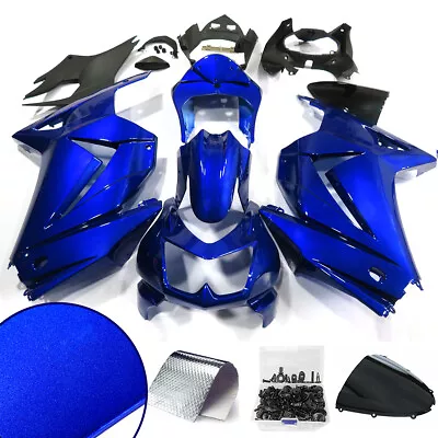 Glossy Blue Fairing Kit +Bolts For Kawasaki Ninja 250R EX250 2008-2012 Bodywork • $359.01