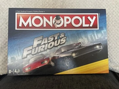 £21.99 • Buy Fast & Furious Monopoly Board Game Rare
