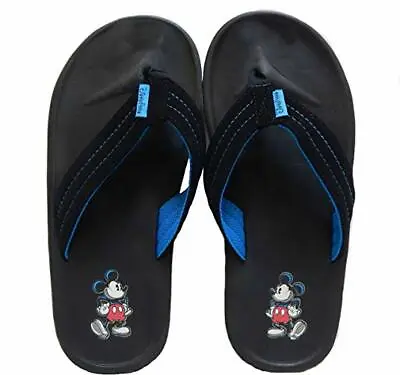 Disney Mickey Mouse Adult Men's Black Flip Flop Thong Sandals • $22.99