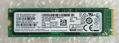 Samsung PM961 256GB NVMe M.2 2280 SSD MZVLW256HEHP-000L7 MZ-VLW2560 Laptop • £14.99