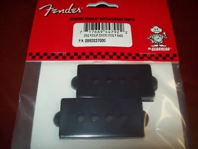 NEW - Fender Pickup Covers For 57/62 P. Bass - BLACK • $11.64