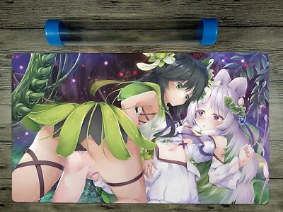 YuGiOh Traptrix Girls Trading Card Game OCG Playmat TCG Mat Free Best Tube / Bag • $42.57