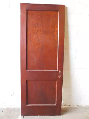 1900's Antique INTERIOR DOOR Two Panel CRAFTSMAN / MISSION Style Fir ORNATE • $144.95