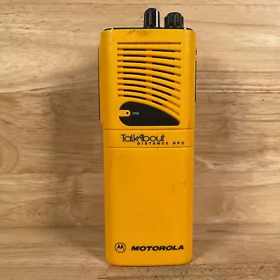 Motorola Talkabout Distance DPS P24SRX03G2AA Yellow Wireless 5-Miles 2-Way Radio • $99.99