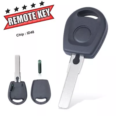 Transponder Key Fob For Volkswagen Beetle Eos GLI GTI Jetta Tiguan ID48 HU66T6 • $11.40