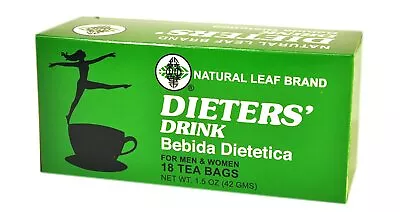 £6.14 • Buy 1/5/8/12/20 Boxes, Dieters' Drink Bebida Dietetica For Men & Women, 18 Tea Bags