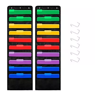 20 Pockets Premium Hanging File Folders Organizer/Wall Mount Storage Charts W... • $32.48