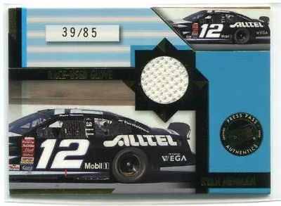 2002 Press Pass Stealth Race Used Glove Cars 12 Ryan Newman's Car Glove 39/85 • $7.99