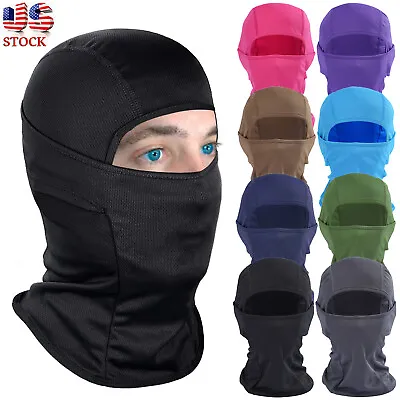 Balaclava Face Mask Motorcycle Neck Gaiter Sun UV Protector Scarf For Men Women • $7.99