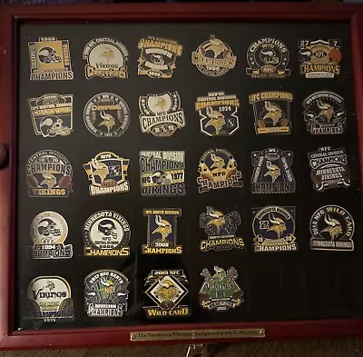 NFL Minnesota Vikings Pin Collection - With Case - RARE • $400