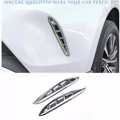 For Toyota Venza 2021-2024 Chrome Front Bumper Fog Lamp Air Inlet Cover Trim 2pc • $22.94