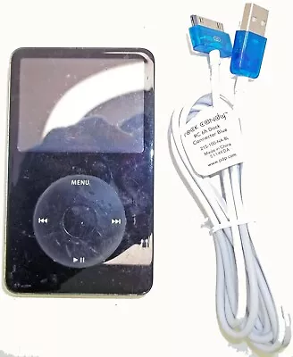 5th Gen A1136 Vintage 80gb Apple Ipod Video Classic Black Works Great + Cord • $99.99