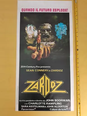 1974 ZARDOZ - Sean Connery - Orig. Italian Locandina Movie Poster T3-16 • $67.90