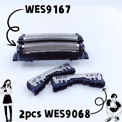 1X WES9167 Foil & 2X WES9068 Shaver Head Cutter For Panasonic ES-LF71•LF51•RF41 • $58.88