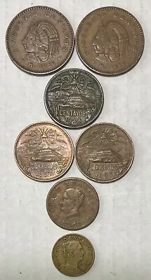 LOT 7 MEXICO 1944-1967 Coins 50205 Centavos KM#450KM#439KM#440KM#424KM#426 • $14.99