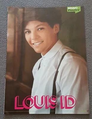 Rare Louis Tomlinson (One Direction) Original Full Single Page Poster • £5.88